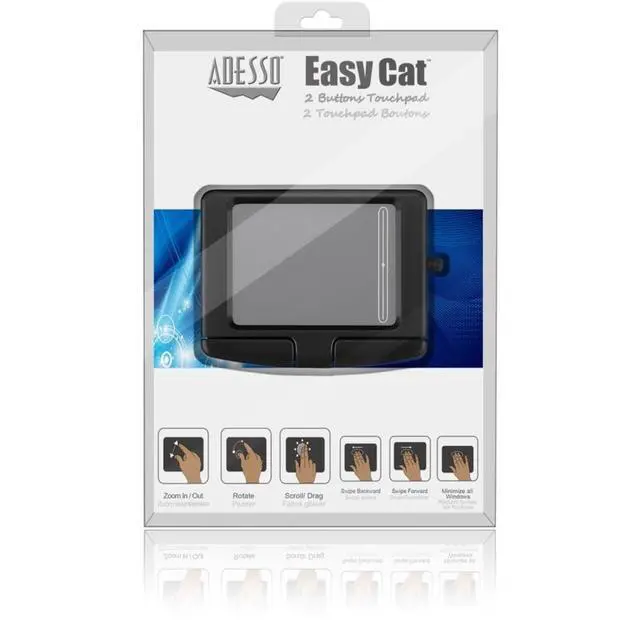 Alt view image 4 of 5 - GP-160UB - Easy Cat 2 Button Glidepoint Touchpad (Black)