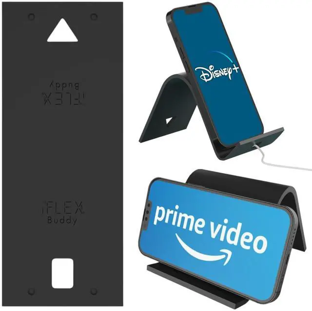 Main image of Buddy Cell Phone and Tablet Stand Companion - Ideal for Air Travel, Work, and Home Use - Flexible Holder for All Mobile Devices - The Ultimate iPhone Cell Phone Stand Solution