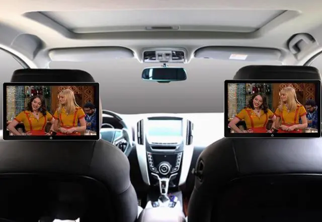 Alt view image 2 of 6 - 10.1 Inch 4K Android 13 Car TV Headrest Monitor for Cars Back seat,Support Phone Wireless Mirror Link Touch Screen,HDMI Input,USB/SD Card Tablet Portable Multi-Media Video Player,WiFi,2+32G