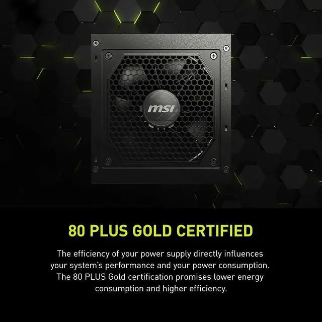 Alt view image 4 of 6 - MAG A850GL PCIE5, Fully Modular Compact Gaming 850W Power Supply, 80+ Gold, ATX 3.1 & PCIe 5.1 Ready, Native Dual-Color 12V-2x6 Cable
