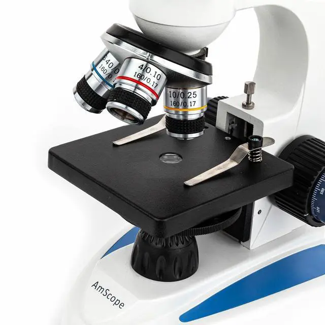 Alt view image 3 of 6 - M158C-E Series 360-Degree Rotating Monocular Head Compound | 40X-1000X Magnification Range USB 2.0 Connectivity Compound Biological Microscope LED Ring Light