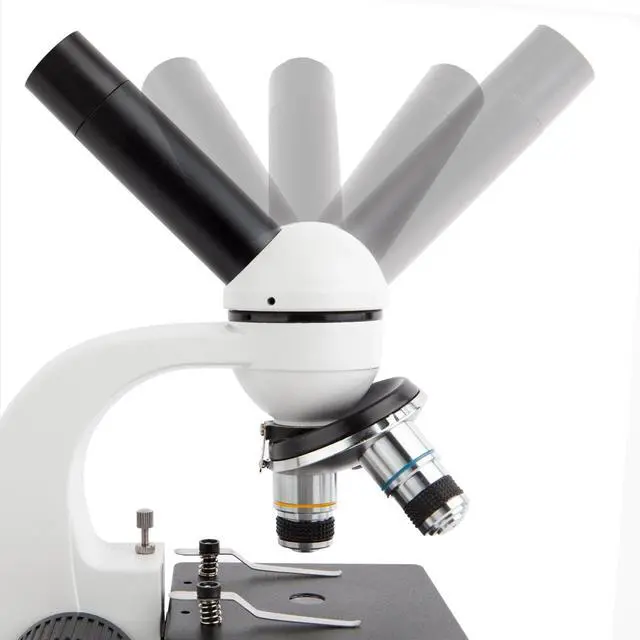 Alt view image 4 of 6 - M158C-E Series 360-Degree Rotating Monocular Head Compound | 40X-1000X Magnification Range USB 2.0 Connectivity Compound Biological Microscope LED Ring Light