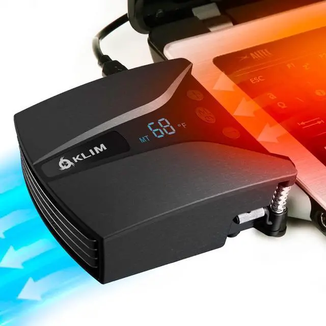 Main image of Tempest Laptop Cooler with Vacuum Fan - New - Gaming Laptop Fan with Display - Temperature Detection + Automatic/Manual Mode - 4000 RPM - Portable - Compatible with Laptop Cooling Pads | Automatic Tem