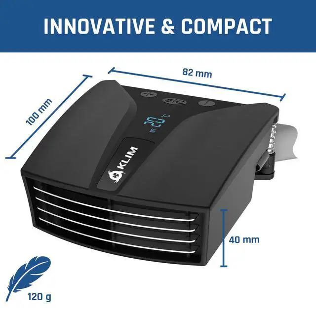 Alt view image 2 of 6 - Tempest Laptop Cooler with Vacuum Fan - New - Gaming Laptop Fan with Display - Temperature Detection + Automatic/Manual Mode - 4000 RPM - Portable - Compatible with Laptop Cooling Pads | Automatic Tem