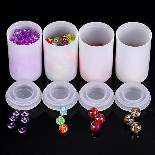 Alt view image 5 of 6 - 30 Pieces Plastic Film Canister Holder, 35 mm Empty Camera Reel Containers, Storage Containers Case with Lids for Storing Small Accessories, Film, Keys, Coins, Art Beads(White)