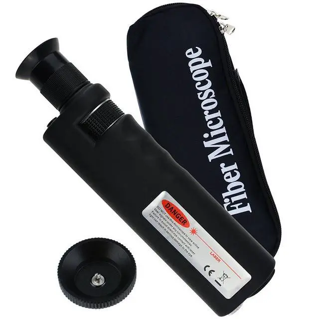 Main image of 400x Handheld Fiber Optic Microscope Inspection Tool Portable Microscope Fiber Optic Tools Lighted Pocket Microscope LED Light Coaxial Illumination 2.5mm FC SC ST and 1.25mm LC Adapter