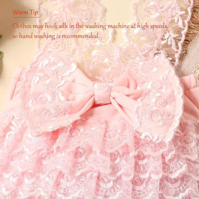 Alt view image 6 of 6 - Newborn Photography Outfits Girl Newborn Photography Props Lace Romper Baby Photo Shoot Outfits Girls Photo Props (Strap Style - Pink)