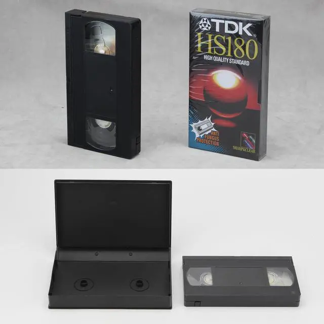 Alt view image 2 of 6 - 20 Pack VHS Tape Protector Case Standard Black VHS Cases | VHS Album Case with Outer Clear Sleeve, VHS Cassette Tape Storage Box Protective Sleeve for VHS Cassette Original Box