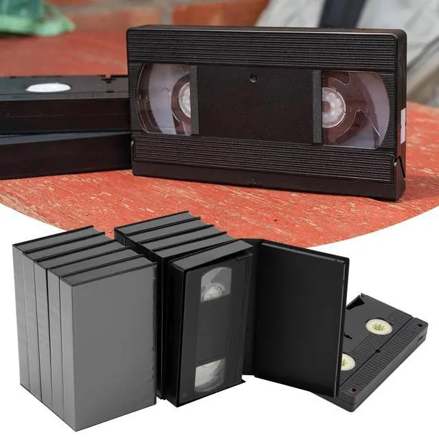 Alt view image 4 of 6 - 20 Pack VHS Tape Protector Case Standard Black VHS Cases | VHS Album Case with Outer Clear Sleeve, VHS Cassette Tape Storage Box Protective Sleeve for VHS Cassette Original Box