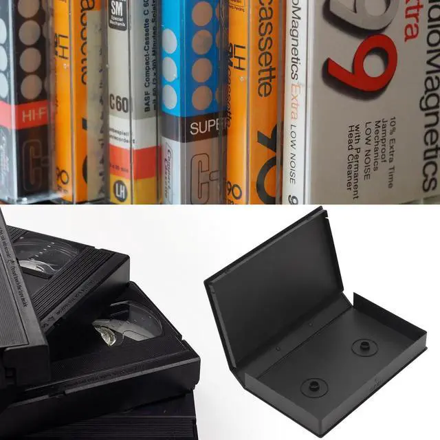 Alt view image 5 of 6 - 20 Pack VHS Tape Protector Case Standard Black VHS Cases | VHS Album Case with Outer Clear Sleeve, VHS Cassette Tape Storage Box Protective Sleeve for VHS Cassette Original Box