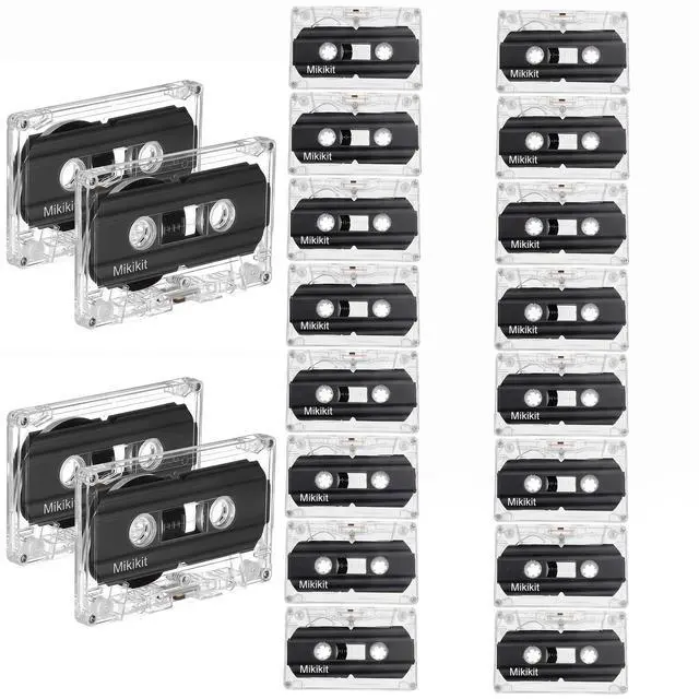 Main image of 20 Pcs Audio Tape Blank Cassette Tape for Mixtape Cassette Tape Tapes for Recording 30 Minute Cassettes 30 Min Recording Time Tapes Standard Size Cassettes Low Noise Tape