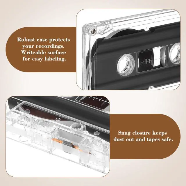 Alt view image 2 of 6 - 20 Pcs Audio Tape Blank Cassette Tape for Mixtape Cassette Tape Tapes for Recording 30 Minute Cassettes 30 Min Recording Time Tapes Standard Size Cassettes Low Noise Tape