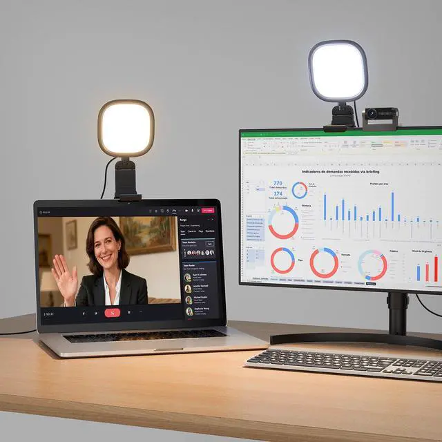 Main image of Ring Light for Laptop, Monitor, Desk, Eye-Caring Diffused LED Light | Soft Computer Light with Screen-Safe Clip, Adjustable Mount, CRI 97.8+, 50 Lighting Modes for Zoom, Video Calls & Streaming