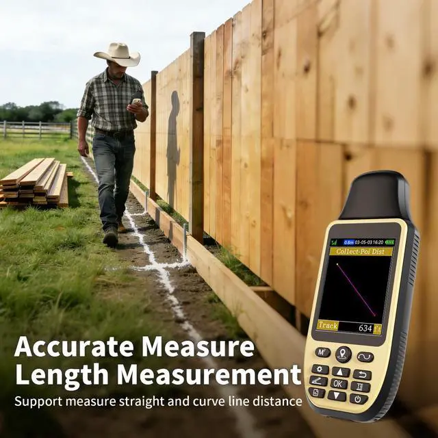 Alt view image 5 of 6 - ZL660 Land Surveying Equipment, Handheld GPS for Surveying | Intuitive Operation, 3.2" Color Screen,6 Satellites, 7 Methods for Measuring Land Area, Distance,Slope