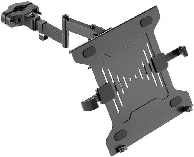Main image of 2-in-1 Pole Mount, Laptop Tray & Monitor Arm for 1032" Screens | 2-in-1 Pole Mount with Laptop Tray, Works for 1015.6"Laptops & 1732" Monitors, Fits 1.1"2.4" Poles, Ideal for Office