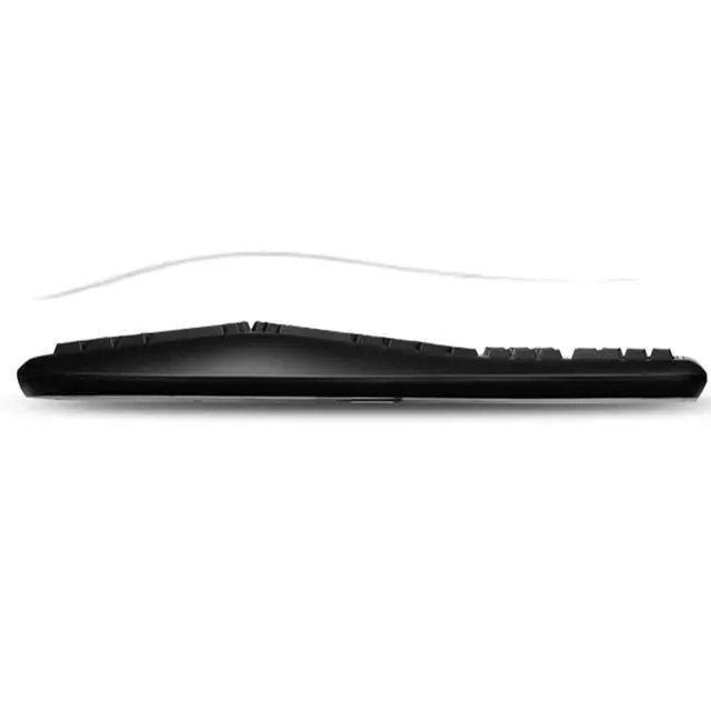 Alt view image 5 of 6 - WKB-1500GB Wireless Ergonomic Keyboard and Laser Mouse, Black | Desktop, Split Keys Design, Palm Rest for Comfort, Long Battery Life, Nano Receiver, Compatible for PC & Windows