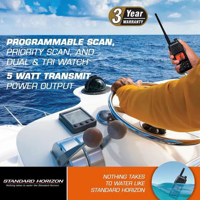 Alt view image 5 of 6 - HX380 1.5" Standard Handheld VHF