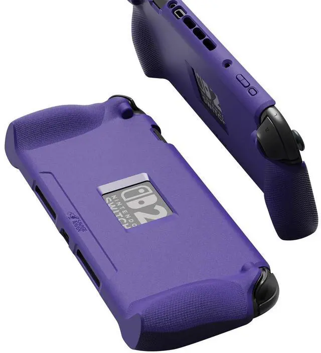 Main image of Savage Raven by StandGrip for Nintendo Switch 2: A Soft Protective Case with Textured Grips Full Protection and Stand, Shock-Absorption Non-Slip and Anti-Scratch Cover - Galactic Purple