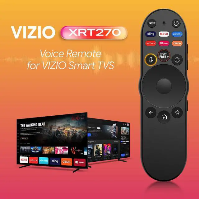 Alt view image 2 of 6 - XRT270 Bluetooth Voice Remote for VIZIO Smart TV Remote Control, Universal Replacement for Vizio XRT260 XRT140 XRT136 FHD 4K QLED UHD Quantum Pro Smartcast D, E, M, P, V, PX Series Smart TVs