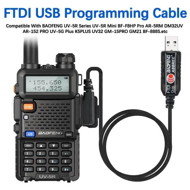 Alt view image 3 of 6 - FTDI USB Programming Cable for Ham Radio UV-5R Mini BF-F8HP Pro AR-5RM DM32 AR-152 PRO UV-5G Plus K5PLUS UV32 GM-15PRO GM21 UV-21R BF-888S,Support Windows,Mac,Ubuntu OS