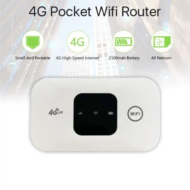Alt view image 3 of 6 - Mobile Hotspot, Portable Travel Router 300Mbps High Speed SIM Card (Not Provide) Hotspot Device 4G Strong Coverage Mobile Internet Router for Car Home Office Travel