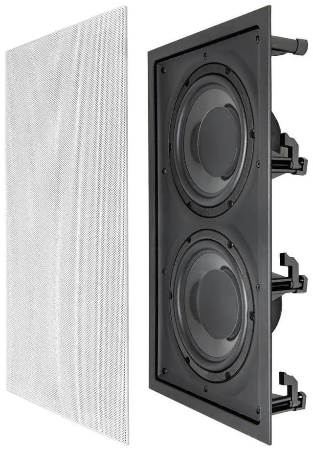 Main image of Nero IWSDUAL8 in Wall 300W Subwoofer Dual 8" Graphite Cones Magnetic Grill