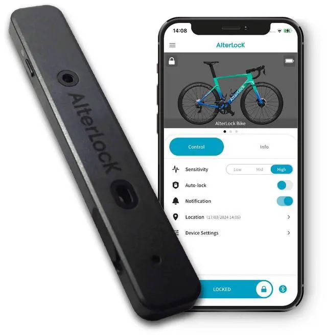 Main image of Gen3 Anti-Theft Alarm GPS/Wi-Fi Tracking Device Bluetooth/LTE-M Communication | App-Connected Bicycle Motorcycle Vehicle|Compact and Lightweight Long Run Time Waterproof Dustproof IP66