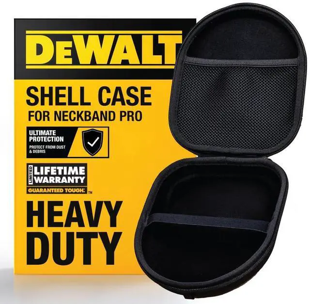 Main image of Heavy Duty Protective Headphone Case for Neckband Earbuds | Lightweight w/EVA Earphone Hard Shell Case, Headset Travel Carry Shockproof, Water-Resistant, Soft Interior & Accessory