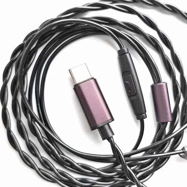 Alt view image 3 of 6 - in-Ear Wired IEM,Clear Detailed Balanced Sound Flat Head Earbuds,HD Bass Driven Audio,Voice Call Function Type-C Interface Wired HiFi Music Headphones for Musician Audiophile