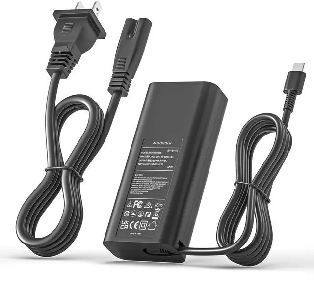 Main image of 65W USB-C Laptop Charger for Dell Latitude Chromebook XPS 2-in-1 Series | USB-C AC Adapter for Dell 3120 3189 3190 3310 3330 3340 3390 3510 3520 3550 5300 5330 5410 5430 5530 7275 7390 7400 7420