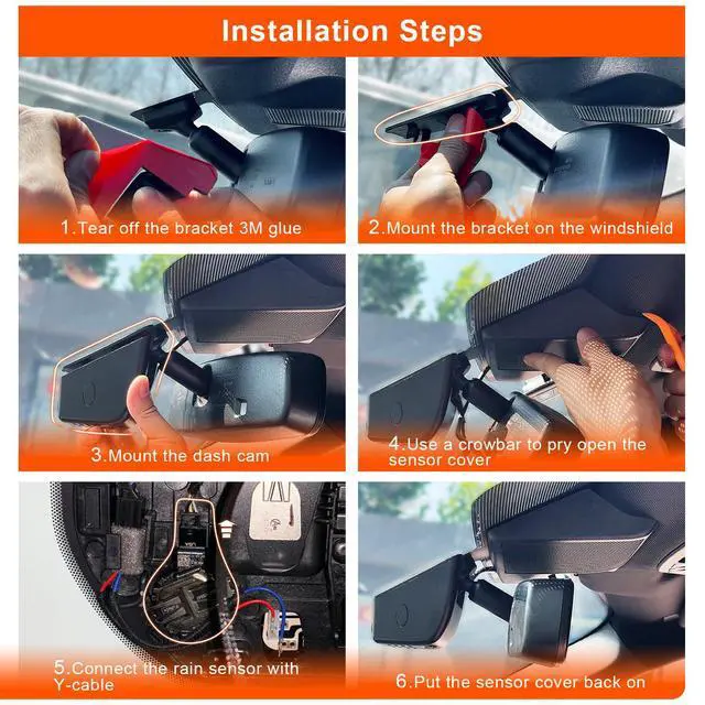 Alt view image 6 of 6 - 4K Dash Cam for Ford Lincoln Nautilus Gen1 U540 2019-2023 | Navigator Gen4 2018-2027, Aviator U611 2020-2026, Corsair 2020-2022, OEM Look, UHD 2160P Video, WiFi & App, GPS, 64GB Card