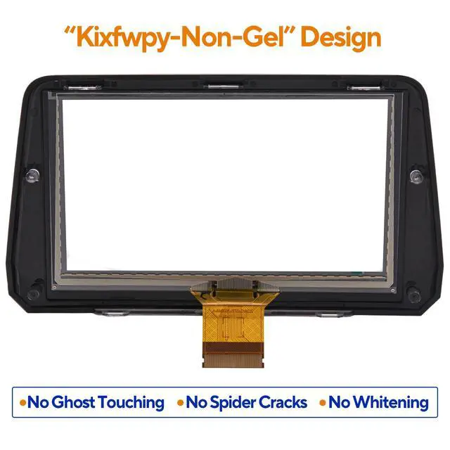 Alt view image 3 of 6 - 7" Touch Screen Digitizer Replacement for 2017 2018 Mazda 3 | Heat-Resistant Screen Replacement for Mazda 3 2017 2018, Clear & Non-Whitening, Replace #B61A611J0 BJS7669C0E BJS7669C0L