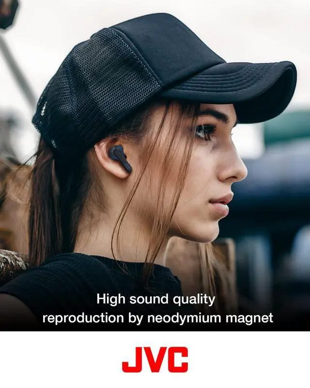 Alt view image 6 of 6 - RIPTIDZ True Wireless Headphones with Touch Sensor Operation, Single Ear use, IPX5, Bluetooth 5.1, Long Battery Life (up to 30 Hours) - HAA9TB (Black), Small