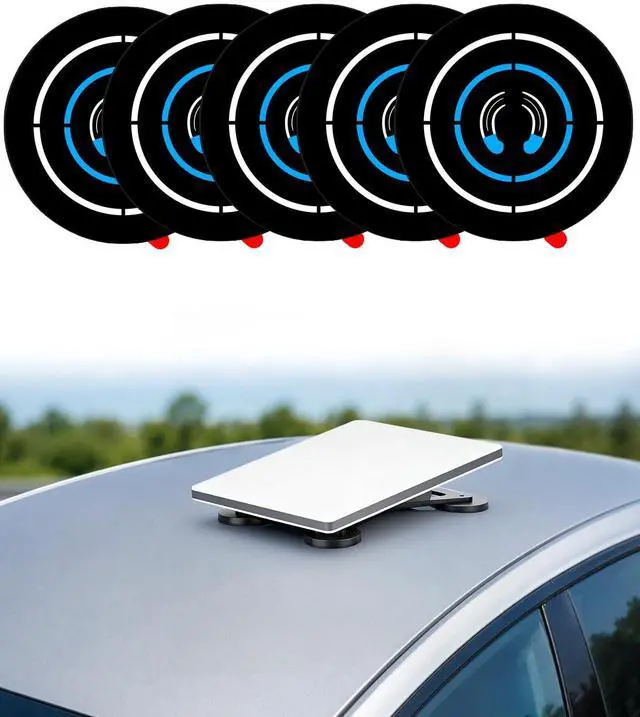 Main image of 5-Pack Adhesive Magnetic Mount Plates for Starlink Mini & Gen 3 Magnetic Mounts, Magnetic Base Pads for Car Truck SUV Aluminum/Glass Cab Roof, Peel-and-Stick Non-Magnetic Roof Mounting Helper