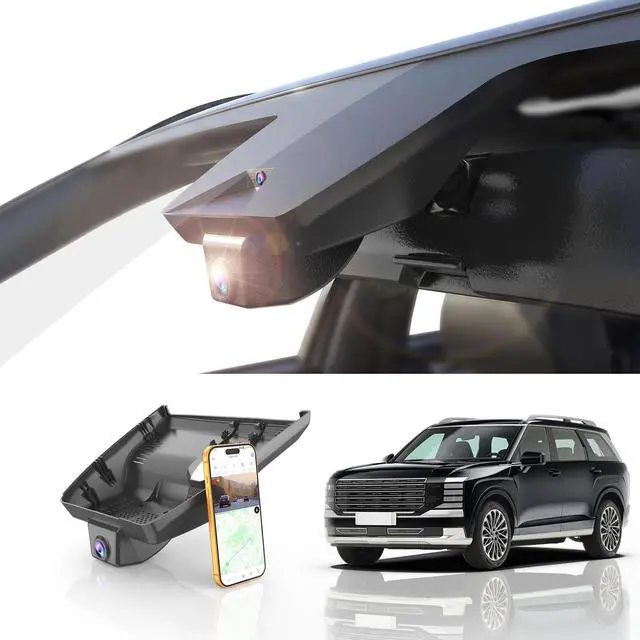 Main image of Front 4K Dash Cam fit for 2026 Hyundai Palisade & Palisade Hybrid | (Has Auto-Dimming),OEM Look,Camera 2160P Video HDR,Built-in 5.8G WiFi& APP,GPS,Plug&Play,G-Sensor,Easy to Install