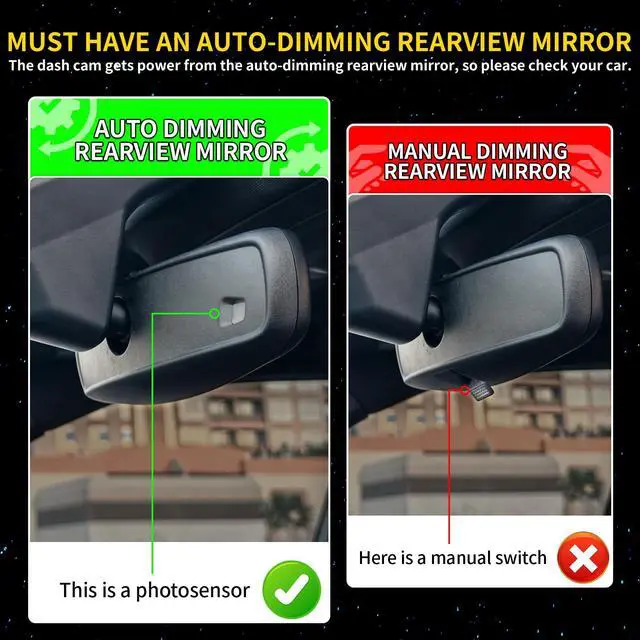 Alt view image 2 of 6 - Front 4K Dash Cam fit for 2026 Hyundai Palisade & Palisade Hybrid | (Has Auto-Dimming),OEM Look,Camera 2160P Video HDR,Built-in 5.8G WiFi& APP,GPS,Plug&Play,G-Sensor,Easy to Install