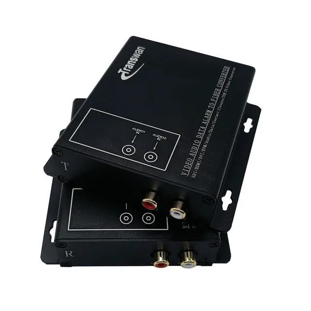 Alt view image 3 of 5 - 2 Ch RCA Audio Over Optic Fiber Extender with 1 x LC SFP Module, 20 Km Over SMF or 2km Over MMF, Supports 24 & 16-Bit Digitally Encoded Analog Audio