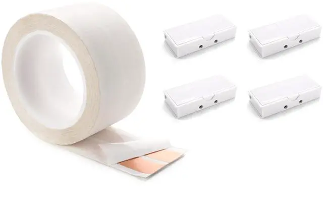 Main image of Ghost Wire 2.0, Super Flat Adhesive Speaker Wire Kit with 4 Terminal Blocks, 50 ft,16 AWG, 2 Conductor, White