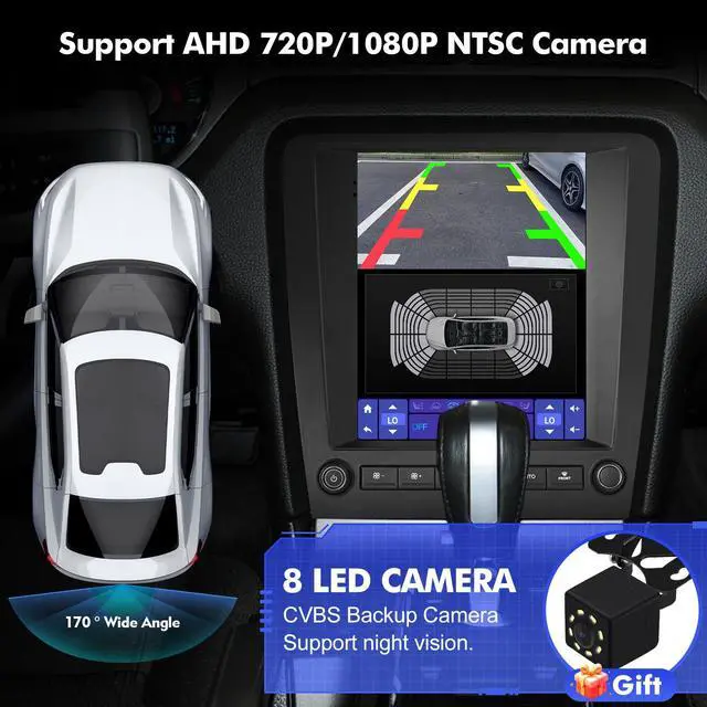 Alt view image 6 of 6 - Android 13 Car Radio for 2+32G Ford Mustang 2010-2014 9.7'' 1280 * 720 Touchscreen Car Stereo with Carplay Android Auto Backup Camera Mirror Link GPS Navigation WiFi 6 Bluetooth 5.4 FM SWC