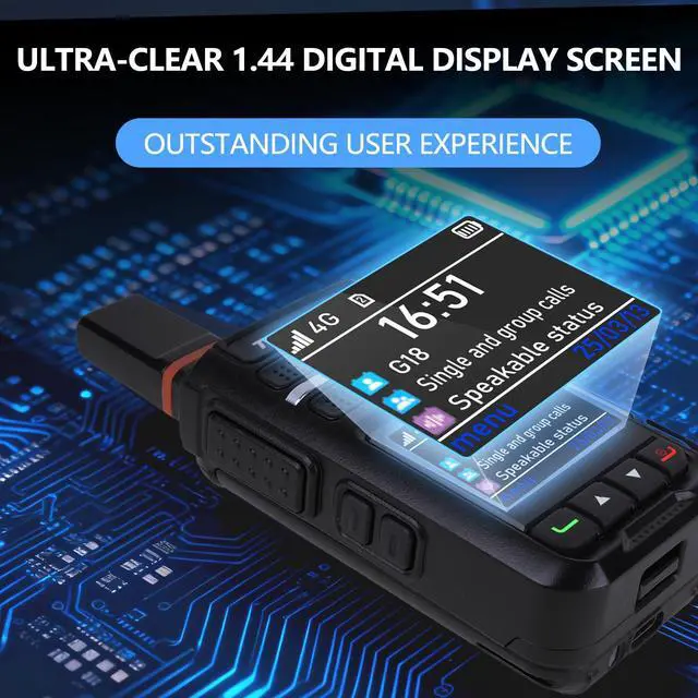 Alt view image 6 of 6 - Global Free TD-G18 Rapid Walkie Talkie Unlimited Range, PoC Radio 4G LTE Long Range Nationwide PTT Long Distance for Family, Logistics, Company with SIM Card -2Pack