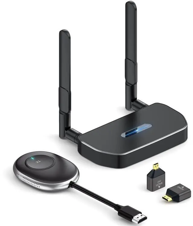 Main image of Wireless HDMI Extender 5G - 4K Wireless HDMI/VGA Transmitter Receiver Kit, 164FT/50M Streaming Video for Laptop/Computer to Monitor/Projector/HDTV