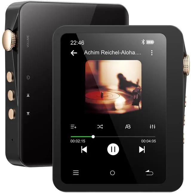Main image of M33 128GB Bluetooth 5.3 HiFi DSD MP3 Player 2.8" ES9018K2M Black | Zinc Alloy Body, ES9018K2M DAC, Lossless DSD, 1TB Expandable, 2000mAh Battery 50H Playback, Dual Headphone Jacks