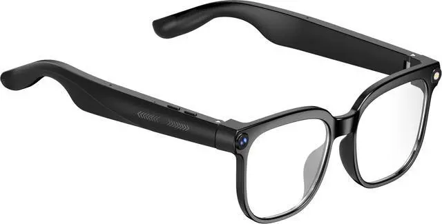 Alt view image 2 of 6 - Smart Glasses with Camera, Bluetooth Music & Call, 800W HD Camera Glasses, 1080P Video Recording, Built-in ChatGPT Voice Assistant Control for Men Women(White)