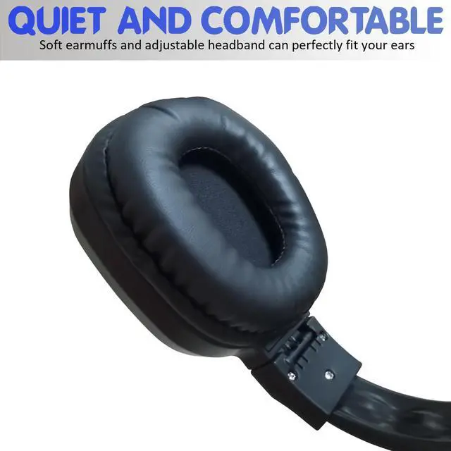 Alt view image 4 of 6 - Personal Portable FM Radio, Headphones Radio with Great Reception | LCD Display, Soft Ear Muffs, FM Receiver, Powered by 2 AAA Batteries(Not Included), Pocket Radio for Walking, Jogging