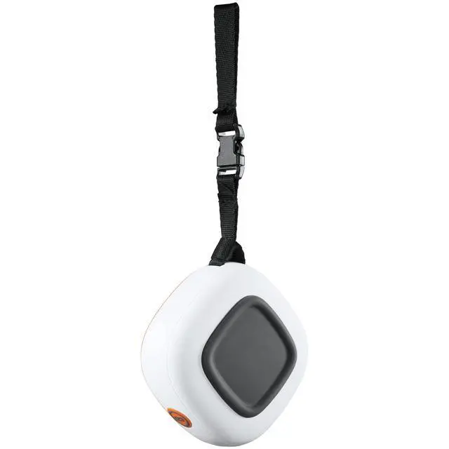 Alt view image 4 of 6 - Disc Jockey -Bluetooth -Speaker, Lightweight Disk Golf -Speaker with Distance to Basket -GPS, White/Orange, Small