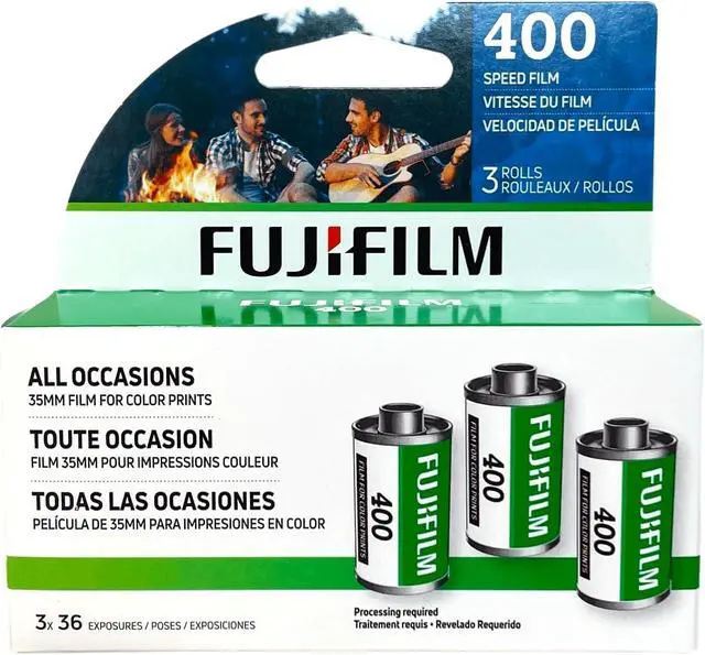 Alt view image 6 of 6 - Fujicolor 400 ISO 35mm Color Negative Film 36 Exposures - 2 Packs (6 Rolls)