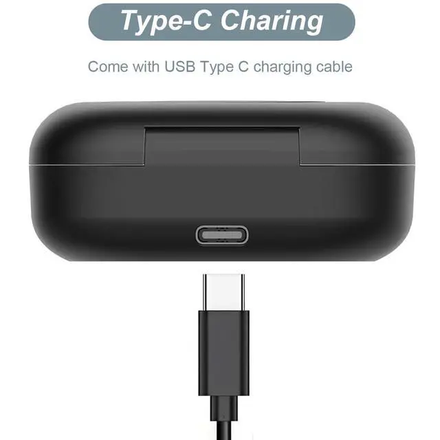 Alt view image 4 of 6 - Charging Case Compatible with SHOKZ OpenFit (Not for OpenFit 2) - Portable Charger Case Cover for SHOKZ T910 Open Ear Headphones