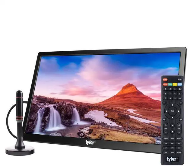 Main image of 13" Portable TV LCD Monitor Battery Powered Wireless Capability HD-TV, HDMI, SD Slot, USB, RCA, AC/DC, FM Radio, Car Charger, Remote Control, for Car & Traveling