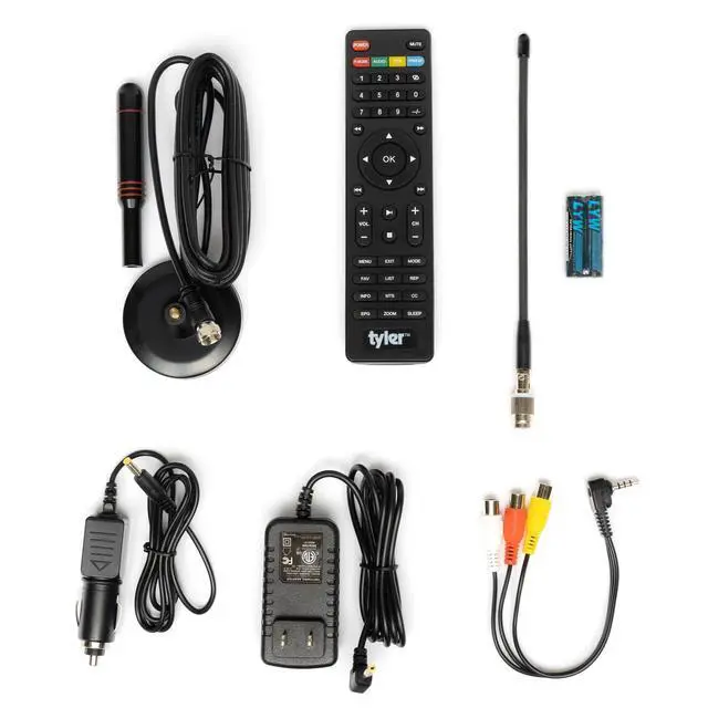 Alt view image 5 of 6 - 13" Portable TV LCD Monitor Battery Powered Wireless Capability HD-TV, HDMI, SD Slot, USB, RCA, AC/DC, FM Radio, Car Charger, Remote Control, for Car & Traveling