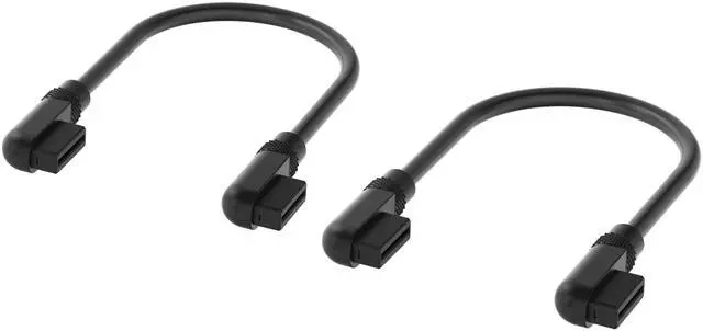 Main image of iCUE Link Cables - 2X 135mm Slim 90° - Black